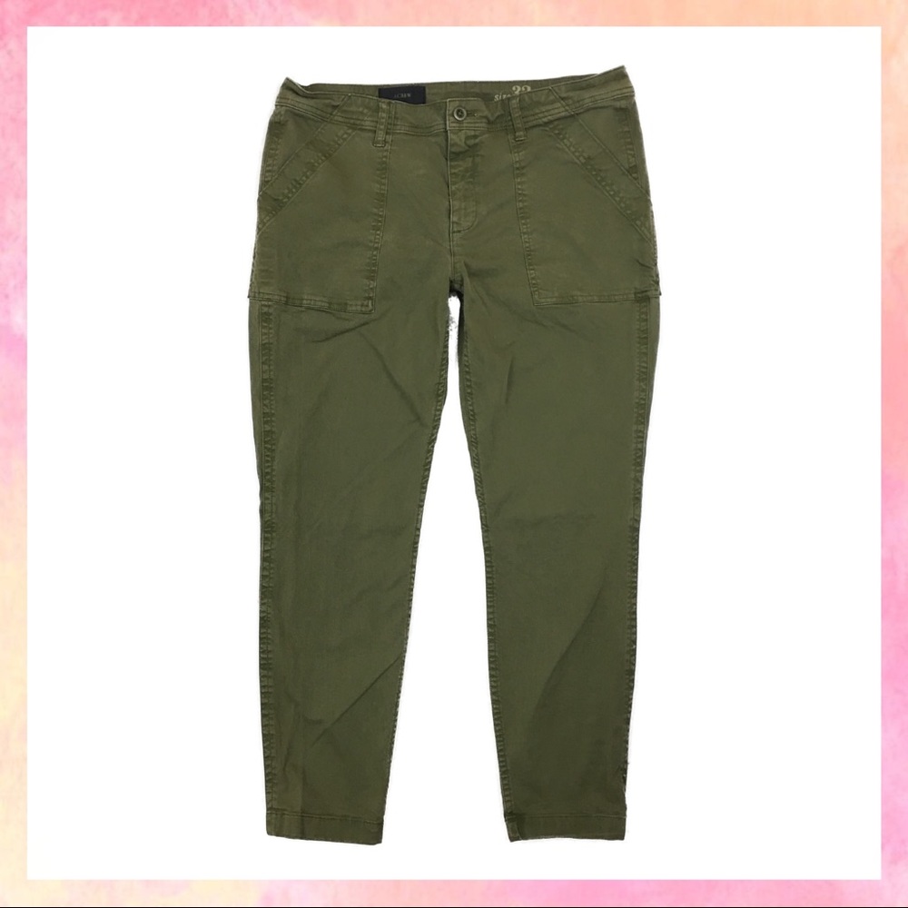 J. Crew Plus Sized Skinny Wash Twill Utility Pant